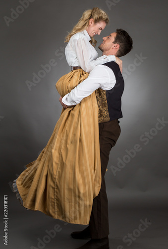Fotografía Historical Western Couple