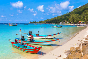 Poster - Fisherman boat on Phangan Island