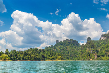 Cheow Lan lake in Thailand