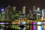 Fototapeta Nowy Jork - Singapore at night