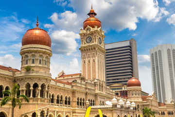 Canvas Print - Sultan Abdul Samad building in Kuala Lumpur