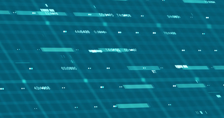 Wall Mural - Abstract digital data background, 3D rendering
