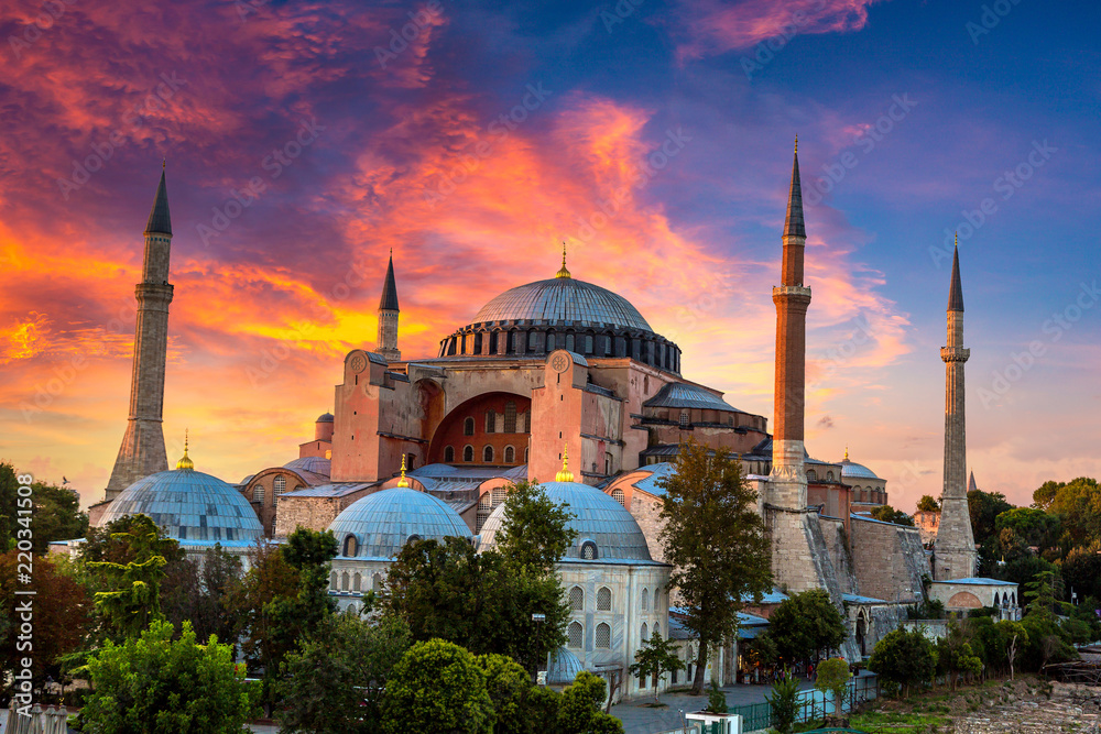 Obraz na płótnie Ayasofya Museum (Hagia Sophia) in Istanbul w salonie