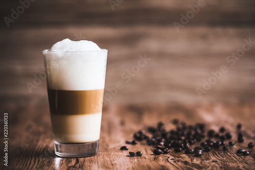 Photographie Caffe latte layered