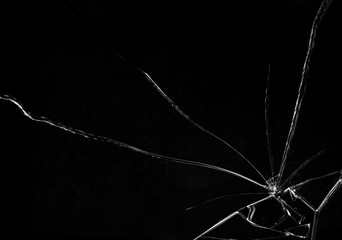 shards of a broken glass on a black background, shattered pieces. useful texture in overlay mode. ho