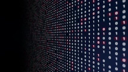 Fototapete - Binary code concept. Digital background.