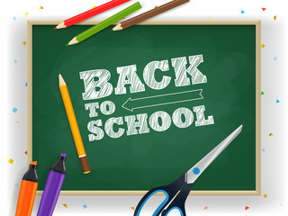 Poster - Back to school vector illustration