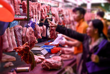 香港　肉市場