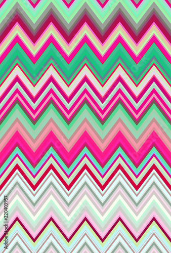 Disco dance party. Chevron zigzag pattern abstract art background trends