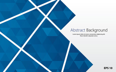 Poster - geometric backgrounc with blue polygons vector