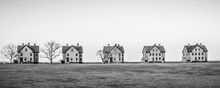 Army Houses Five BW 