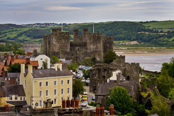 Welsh town of Conwy and Castle