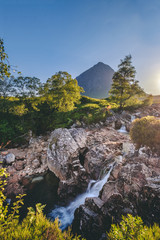 Wall Mural - Sunset on Buachaille etive mor