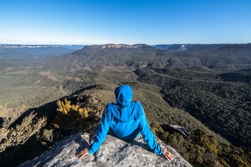 Alone high in the mountains