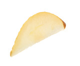 Fototapeta  - Slice of fresh pear on white background
