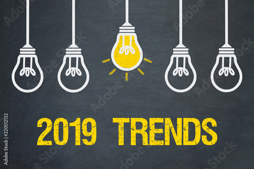 Cuadros en Lienzo 2019 Trends/ Tafel mit Glühbirnen