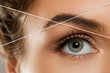 © blackday - Eyebrow threading - epilation procedure for brow shape correction