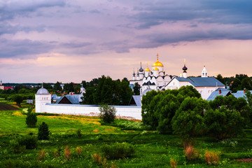 Wall Mural - Aerial view of Intercession Monastery in Suzdal, Russia