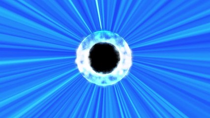 Leinwandbilder - Spin Blue Sway Curtain Movement Concept Design Background. 