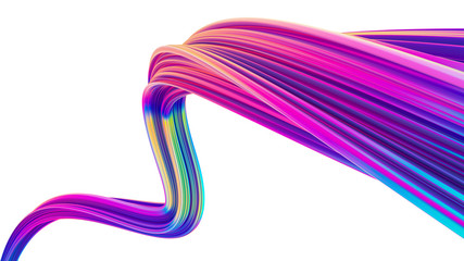 Aufkleber - Abstract holographic fluid design element for trendy Christmas backgrounds