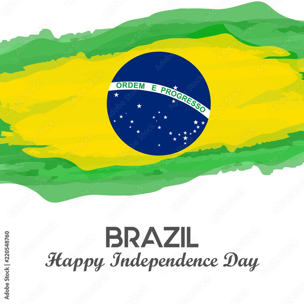 Photo Art Print 7 September Brazil Independence Day Banner