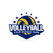 Volleyball Logo Vector