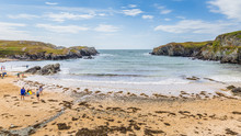 Breach Of Porth Dafarch On Anglesey Island, North Wales, UK