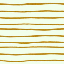 Hand Drawn Golden Stripes. Seamless Mint Pattern With Gold Strips. Gift Wrap, Print, Cloth, Cute Background For A Card. Gold Strip On Mint Background.
