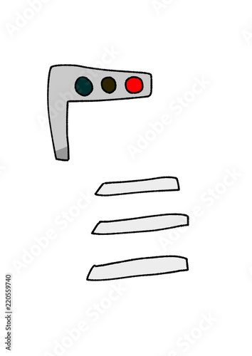 赤信号と横断歩道 Stock イラスト Adobe Stock 赤信号と横断歩道 Stock イラスト Adobe Stock