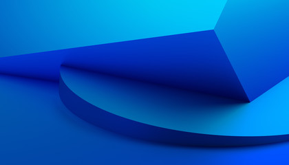 Poster - Abstract 3d rendering of a modern geometric background. Minimalistic design for poster, cover, branding, banner, placard.