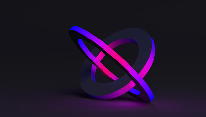 Poster - Abstract 3d rendering of a modern geometric background. Minimalistic design for poster, cover, branding, banner, placard.