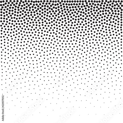 Halftone stippled dotted background. Stipple effect vector pattern. Chaotic c...