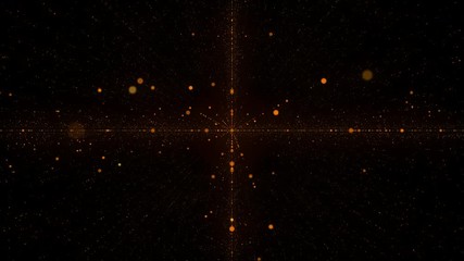 Fototapete - Abstract Particle Futuristic Cross Structure Line Dot Shooting  Animation Loop Screensaver Background	