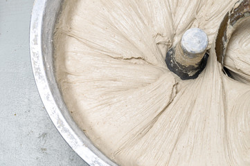 bread dough and mixer