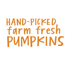 Sticker - Hand-picked farm fresh pumpkins