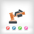 © Myvector - Hammer judge icon
