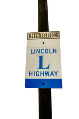 Wall Mural - Lincoln Highway Sign