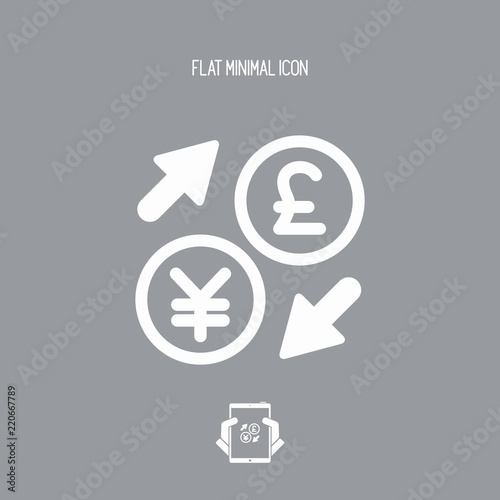 Yen Sterling Foreign Currency Exchange Icon Buy This - 