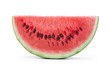 slice of ripe watermelon fruit isolated on white background