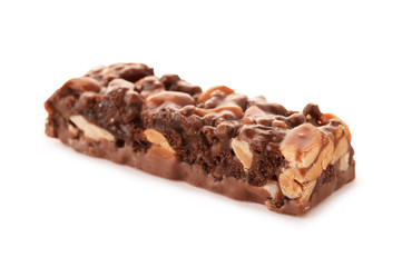 Wall Mural - Milk chocolate bar with nuts