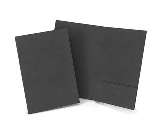 Poster - Blank paper folder mockup