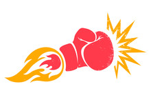 Retro Emblem For Boxing