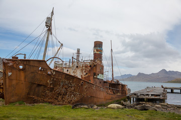 old fisher village n Antarctica