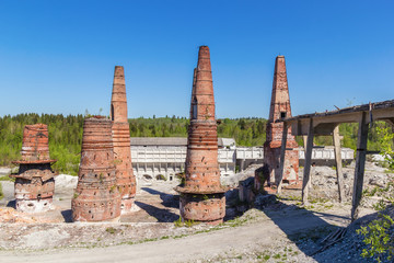 Wall Mural - Ruined marble-limestone plant in Ruskeala, Russia