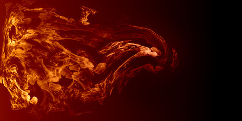 Poster - Erupted fire blaze flame background 