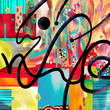 Creative modern decorative canvas abstract digital artwork