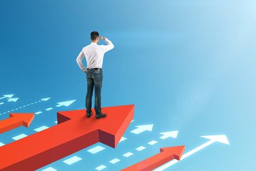 Aufkleber - Growth and success concept