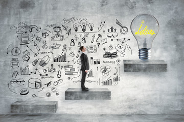 Wall Mural - Idea and success concept