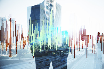 Aufkleber - Finance and trade concept