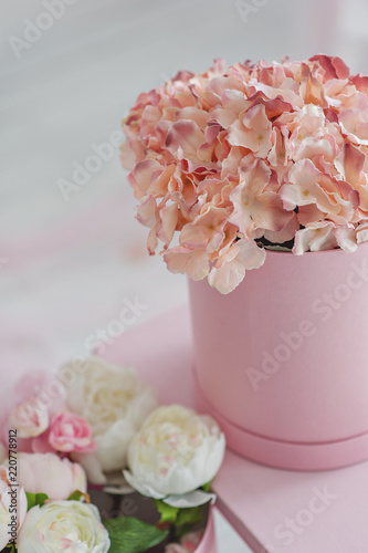 House Interior In Pink And White Tones It Can Be Used As A